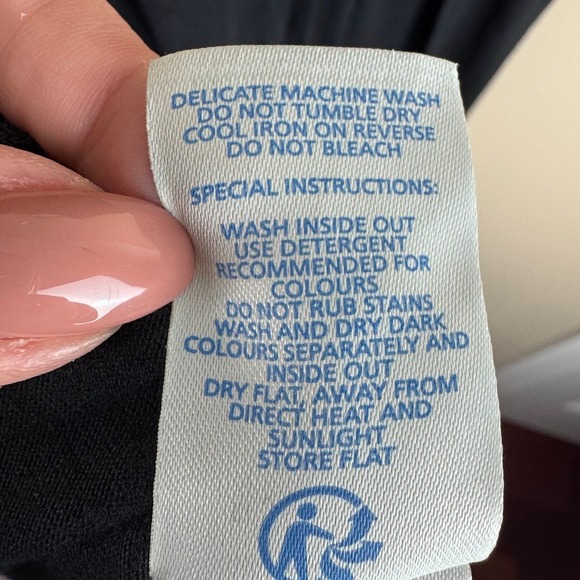 Boden Black Wrap Jersey Tank Dress 8P - Picture 5 of 6